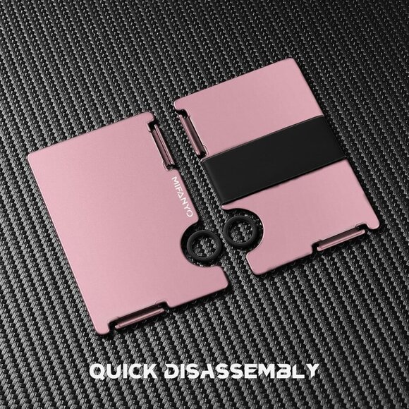 Metal Wallet Women Aluminum Slim RFID Block Cash Pocket Compact - Picture 6 of 6